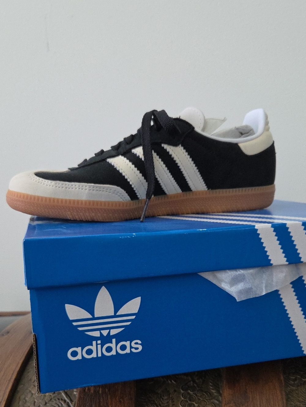 ADIDAS SAMBA ORIGINALS OG W CREAM BLACK 6.5 WITH BOX SNEAKERS SHOES - Picture 8 of 13